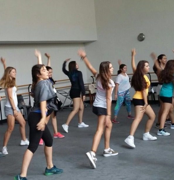 Dance practice at the Juilliard summer program